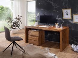 Auch die schwierigsten hausaufgaben dürften damit ihren schrecken verlieren. Wohnling Schreibtisch Boha Massiv Holz Sheesham Computertisch 140 Cm Breit