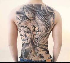 Hình xăm cá chép vượt vũ môn quan kín lưng. Hinh XÄƒm Dan Full Kin LÆ°ng Ca Chep Sáº£n Pháº©m La Máº«u Ä'áº§u Tien Lazada Vn