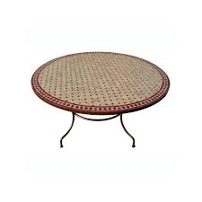 9:40 l'atelier déco 12 951 просмотр. Table Zellige Marocaine Fer Forge Et Mosaique De Ceramique Ronde 150