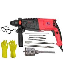 You can checkout powerhouse 10 mm electric drill machine 350w phed10 for the best performance. Tools Centre Heavy Duty Hammer Drill 26mm Rotary Hammer Drill Machine With Concrete Holesaw Amazon De Gewerbe Industrie Wissenschaft