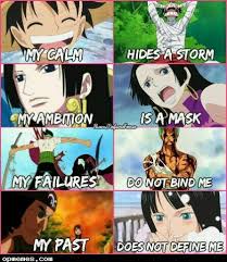 Luffy Hancock Zoro And Robin One Piece Meme One Piece Quotes One Piece Anime
