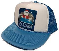 Walmart Let It Snow Santa Clause Hat Parody Snapback Party Cap Adjustable Truckerhatusa Vintage Trucker Hats Hats Dad Hats