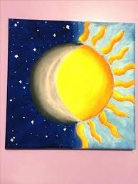 Super Drawing Art Ideas For Kids Simple 37 Ideas Simple Canvas Paintings Canvas Painting Diy Moon Painting
