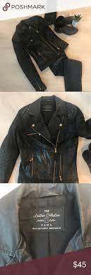 Zara Trf Leather Collection Moto Jacket Size Xs Zara Classic Leather Jacket Jackets For Women