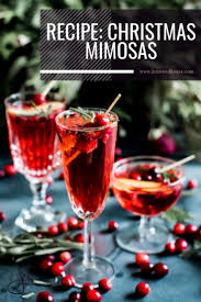 If you want a break from the seasonal cinnamon and dark chocolate flavors, this lemony sour drink is the perfect refresher. Christmas Mimosa Cocktail With Pomegranate Champagne Cranberries