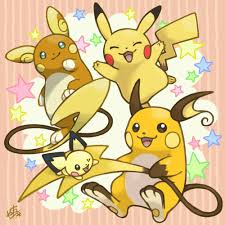 Pikachu Family Coloriage Pokemon Dessin Pokemon
