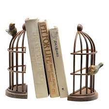 Spi Home Bird Cage Bookends Unique Bookends Decorative Bookends Bookends