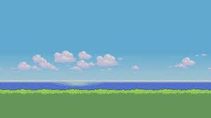 Background pixel art tips cherrryblossom. Pokemon Ruby Sapphire Cloudy Sea Animated 1080p Looping With Dl Youtube