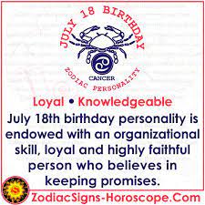 Happy Birthday To All Born On 18th Of July Know Your Birthday Horoscope Personality Birthday Horoscope Birthday Personality July 6 Zodiac