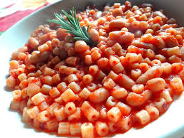 Ditalini Rigati Con Sugo Di Pomodoro E Fagioli Pasta Poiatti Pasta Italiana 100 Di Grano Siciliano