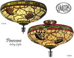 Meyda Lighting Pinecone Ceiling Lights Deep Discount Lighting Bone Beige Art Glass Shade Complemented By Burg Ceiling Lights Rustic Ceiling Lights Ceiling
