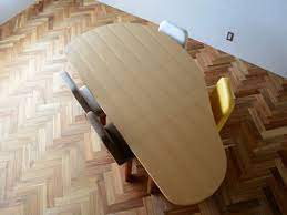 やさしい暮らし shuno シュノ 収納付き 変形ダイニングテーブル180 天板の形 ダイニングテーブル 180 テーブルプラン インテリア 家具