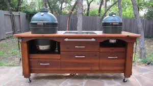 My Table Is Finally Home And Egged Lots Of Pics Big Green Egg Table Plans Big Green Egg Table Big Green Egg Outdoor Kitchen