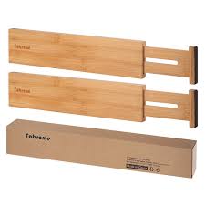 The dividers in this organizer are not sitting in place. Drawer Dividers Pack Of 2 Adjustable Bamboo Drawer Organizers Spring Loaded Durable Expandable Organization Separators Buy Online In Botswana At Botswana Desertcart Com Productid 223649083