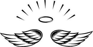 Simple Angel Wings Template Angel Wing Transparent Clip Art Angel Wings Clip Art Angel Wings Halo Easy Drawings