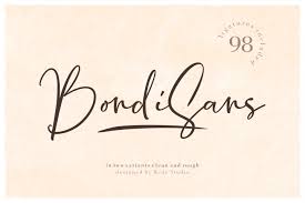 Letters must come from our hands. 2variants Bondisans Clean Rough 158587 Handwritten Font Bundles Signature Fonts Script Fonts Handwritten Fonts