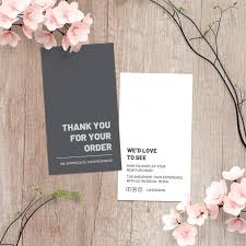 Thank You For Your Order Card Templates Business Card Sized Etsy Business Thank You Cards Thank You Card Design Create Business Cards