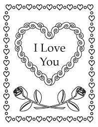 Print coloring of i love you and free drawings. Free Printable Valentine S Day Coloring Pages