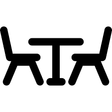 Flowchart symbols, shapes, stencils and icons. Restaurant Table And Chairs Free Tools And Utensils Icons