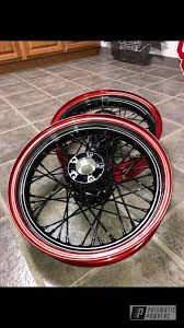 Get the look and feel of a powder coat with the flexibility of a vinyl wrap. Prismatic Powders Powder Coated Spoked Motorcycle Wheels Motorcycle Wheels Powder Coating Motorcycle