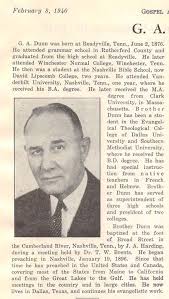 Gustus Albert “G. A.” Dunn Sr. (1876-1967)