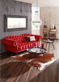 Chesterfield Sofa In Textil Rot Esszimmer Blau Wohnzimmer Sofa Holz Wohnzimmer