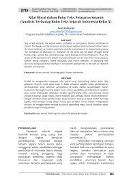 Moral suasion policy adalah kebijakan moneter untuk mengatur jumlah uang beredar dengan jalan. Pdf Moral Value In The History Text Book Analysis Of The Textbook Of History Of Indonesia Class X