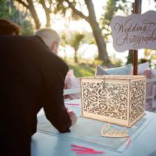 Measure the center of the bigger box that will be your base. Hollow Out Wooden Card Box Wedding For Reception Baby Shower Wedding Anniversary Party Decorations Aerwo Diy Rustic Wedding Card Box With Lock Home Decor Accents Home Decor