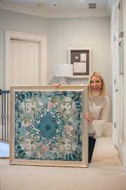 Easy Art Hanging System To Display Hermes Vintage Scarf Bluegraygal Art Hanging System Vintage Hermes Scarf Home Decor Accessories