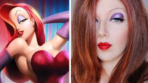 Make a coloring book with jessica rabbit for one click. Transforming Into Jessica Rabbit Makeup Hair Tutorial Youtube