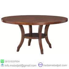 Meja tamu kaca bulat ini selain bisa untuk dekorasi meja tamu juga sangat cocok untuk meja kopi. Beli Meja Makan Bundar Minimalis Alexia Harga Murah Kedai Mebel Jati