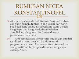 Dan akan satu tuhan yesus kristus, putra allah yang tunggal. Christian Faith Credo Rumusan Rumusan Pengakuan Iman Gereja Universal Anatasius Nicea Konstantinopel Pengakuan Iman Rasuli Ppt Download