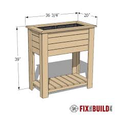 This is a small planter box that is ideal for a window pane of a smaller patio. Diy Raised Planter Box Plans Video Fixthisbuildthat
