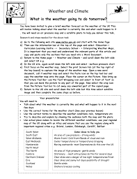How do you say how is the weather going to be tomorrow in spanish? 8 2 Worksheet On How To Present A Weather Forecast