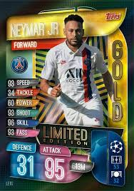 Uefa champions league date : 2019 2020 2020 Match Attax Extra Cl Soccer Card Neymar Jr Psg Gold Psg Soccer Cards Match Attax Neymar
