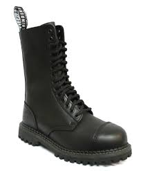 Grinders Herald Black Steel Toe Boots