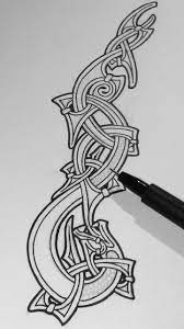 Inkin Snake In Mammen Style Vitor Gonzalez Viking Tattoos Norse Tattoo Ancient Tattoo