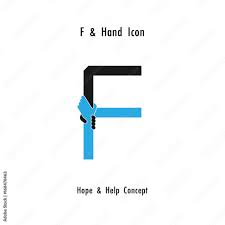 Creative F Alphabet Icon Abstract And Hands Icon Design Vector Template Business Offer Partnership Hope Support Or Help Concept Corporate Business And Industrial Logotype Symbol Stock Vector Adobe Stock