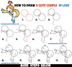 How To Draw A Cute Kawaii Chibi Couple In Love Spinning Each Other Around For Valentine S Day Easy Step By Step Drawing For Kids How To Draw Step By Step Here presented 63+ cute couple drawing ideas images for free to download, print or share. how to draw a cute kawaii chibi couple