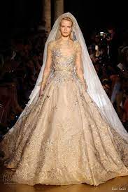Elie Saab Fall Winter 2012 2013 Couture Wedding Inspirasi Gold Wedding Dress Gold Wedding Gowns Fantasy Wedding Dresses