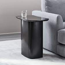 Mid century pop up storage coffee table walnut west elm. Superellipse Glass Top Side Table Anthracite