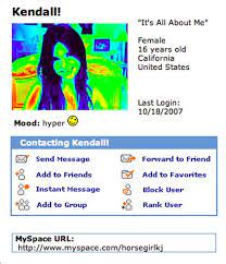 Kendall And Kylie Jenner Myspace Pages | Teen Vogue