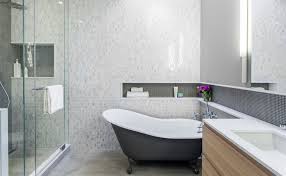 For a bath they make sense just above the tub surface, as you'll be lying down when you. Designing The Perfect Shower Niche Diy Decorator