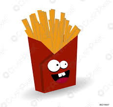 Dia de las papas fritas. Papas Fritas Amigos Para Siempre Comida Rapida Personajes Comida Vector De Stock Crushpixel