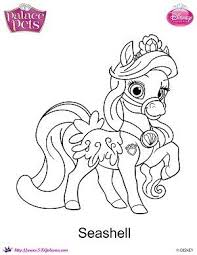 Free Princess Palace Pets Seashell Coloring Page Princess Coloring Pages Disney Princess Coloring Pages Free Coloring Pages
