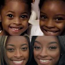 Simone Biles and her Sister Adria Biles. So Cute! 💋♥️😍💯 #GOAT  #Gymnastics #OlympicChampion #inspiringwomen #america #DreamBig #viralpost  #inspirational #motivation #love #legendary #believe #dreamcometrue