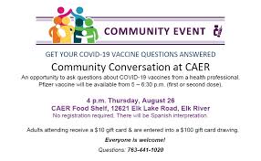 How quickly can americans hope to get the coronavirus vaccine? Caer To Host August Community Forum About Covid 19 Vaccine