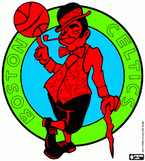 Nba logo coloring pages coloring home. Logo Boston Cel Coloring Page Printable Logo Boston Cel