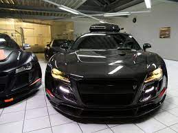 Audi R8 V10 With Carbon Fiber Wide Body Kit Audi Audi R8 Black Audi