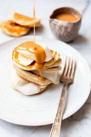 Banana Pikelets With Caramel Sauce Sophia S Kitchen Recipe Thermomix Recipes Banana Pikelets Recipes